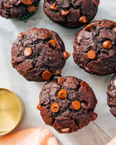Muffins aux courgettes au chocolat