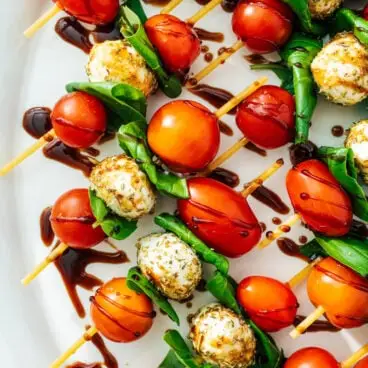 Brochetas Capresse