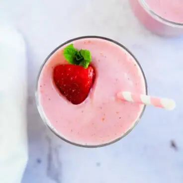 Smoothie aux fraises
