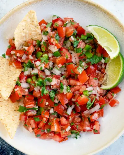 Pico de gallo caseiro