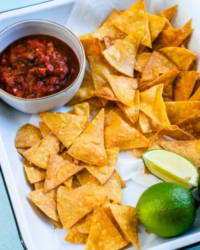 Tortilhas caseiras assadas ou fritas