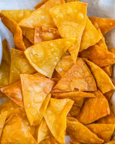 Chips de tortilha caseiros
