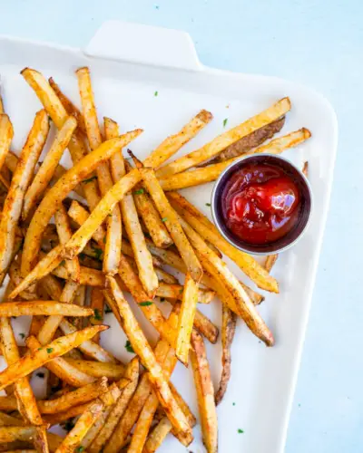 Melhor receita de batatas fritas assadas