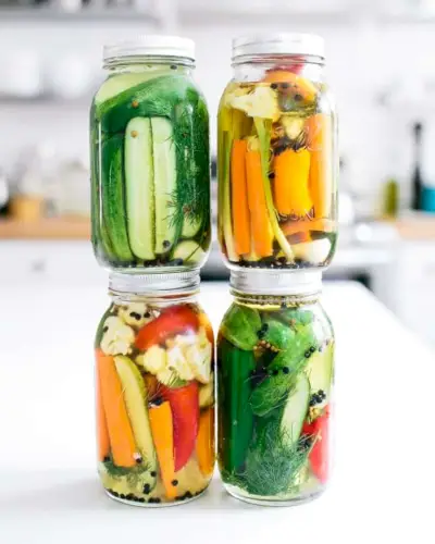 Légumes marinés rapides