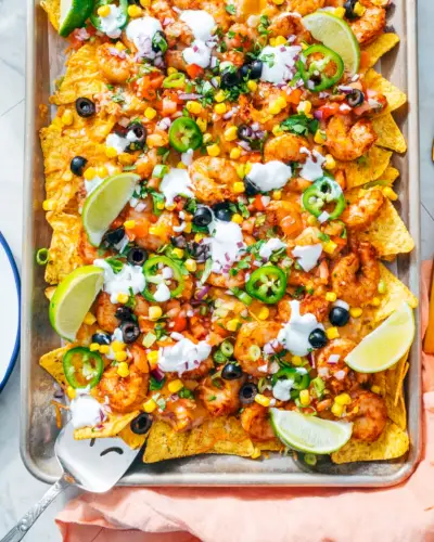 Nachos de camarão