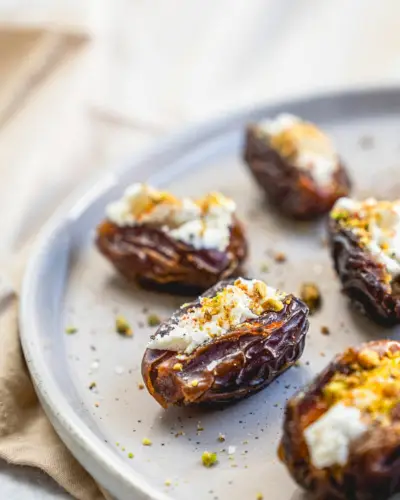 Dattes farcies au chèvre