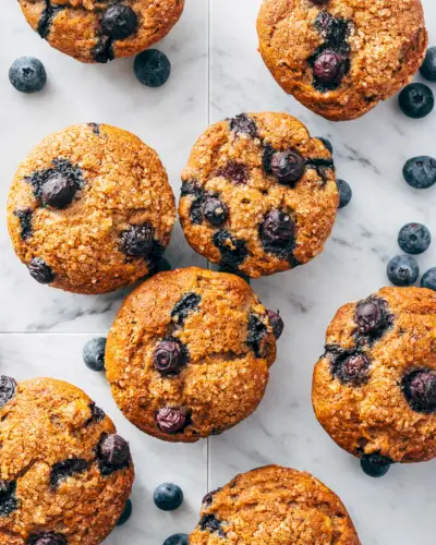 Muffin ai mirtilli e banane