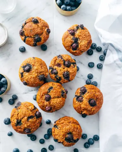 Muffin ai mirtilli e banane