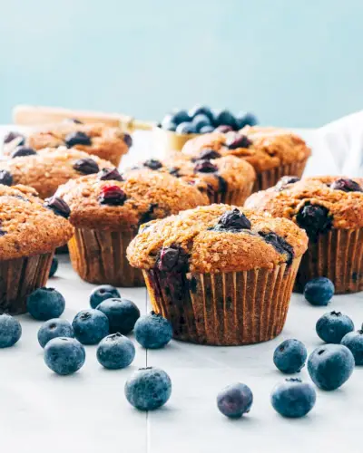 Muffin ai mirtilli e banane