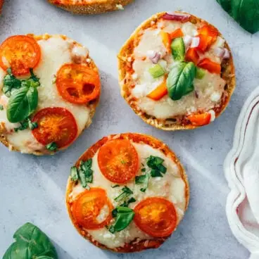 Anglická muffinová pizza