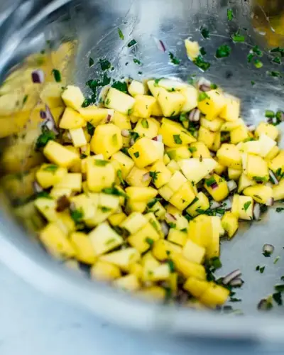 Recette facile de salsa à la mangue