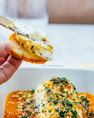Apéritif au fromage de chèvre