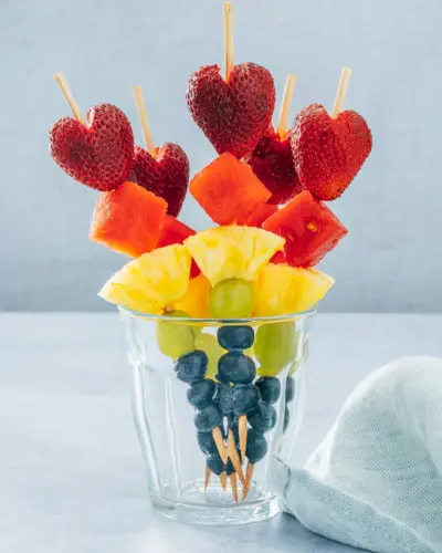 Brochettes de fruits