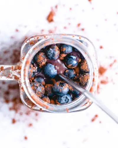 Schokoladen-Blaubeer-Smoothie