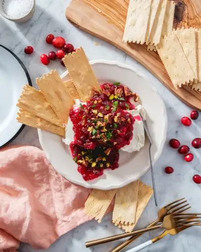 Molho De Queijo Creme De Cranberry