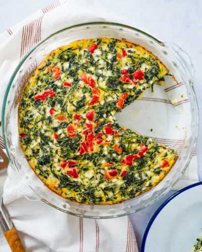 Quiche sem crosta