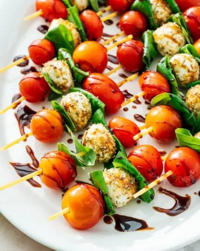 Brochetas Capresse