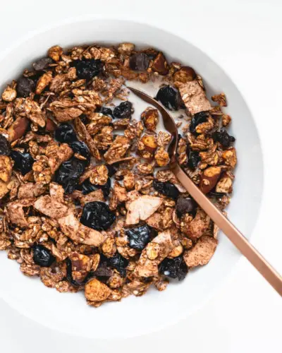 Receta de muesli de chocolate | cereal muesli | granola saludable
