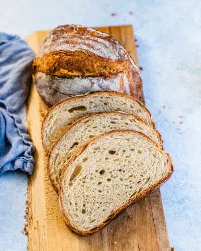 Receita de pão artesanal fatiado