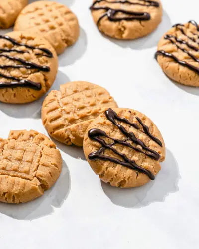 Biscoitos veganos de manteiga de amendoim