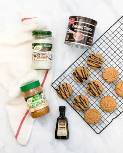 Biscoitos veganos de manteiga de amendoim