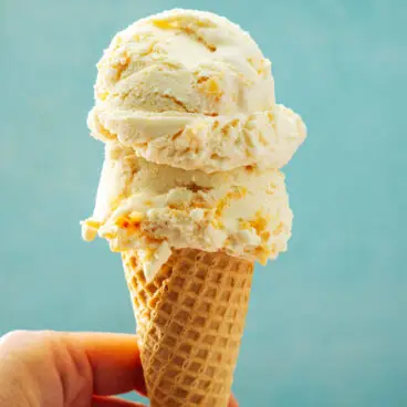 Glace à la pêche