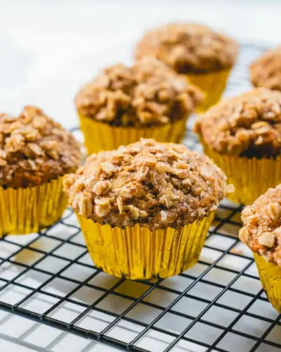 Muffins veganos de banana