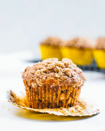 Muffins veganos de banana