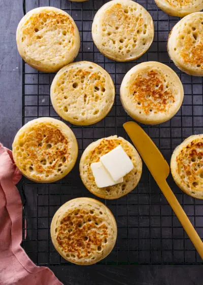 Crumpets vs muffins anglais