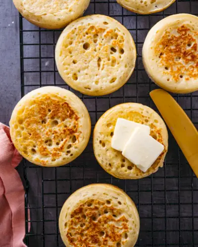 Crumpet vs muffin anglais
