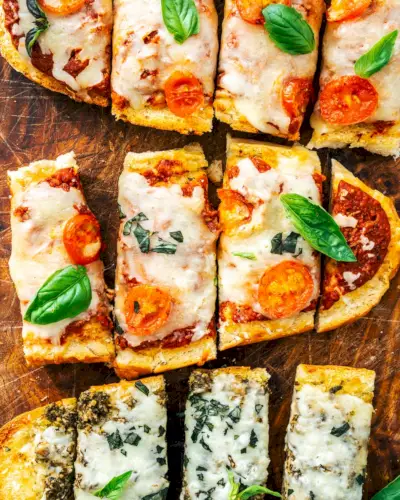 Pizza Con Pane Francese
