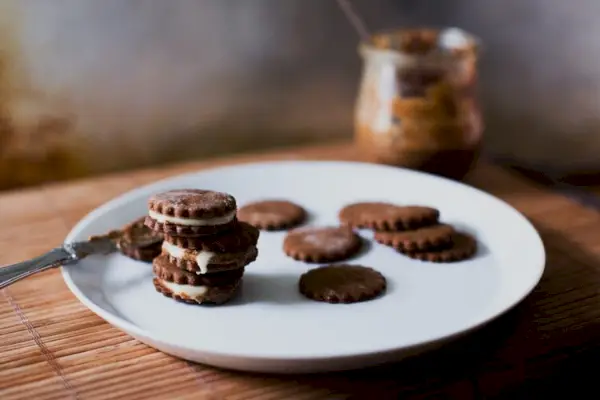 Lebkuchen-Sandwich-Kekse | Ahorn-Creme-Kekse