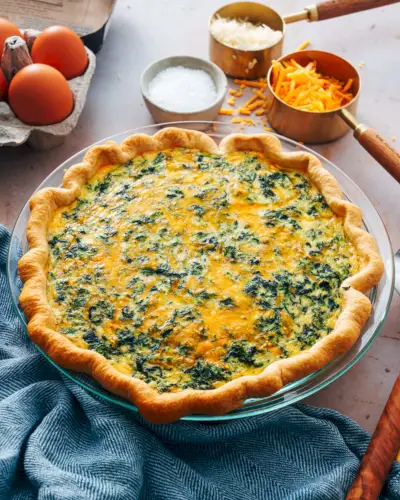 Rezept für Spinat-Quiche