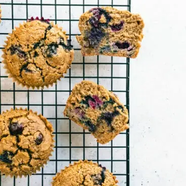 Muffins santé aux bleuets