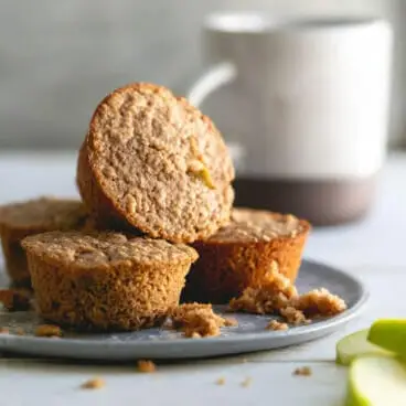 Muffins aux pommes et aux flocons d'avoine
