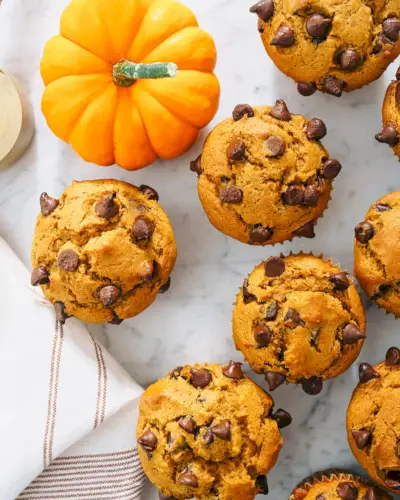 Tekvicové čokoládové muffiny