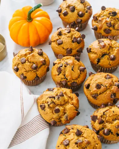 Čokoládové tekvicové muffiny