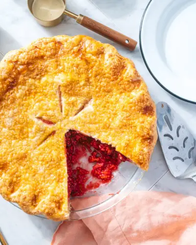 la recette Tarte aux framboises