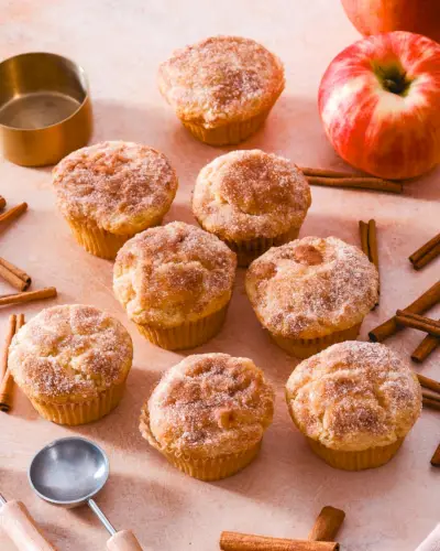 Jablkovo škoricové muffiny