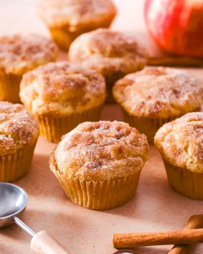 Škoricovo jablkové muffiny