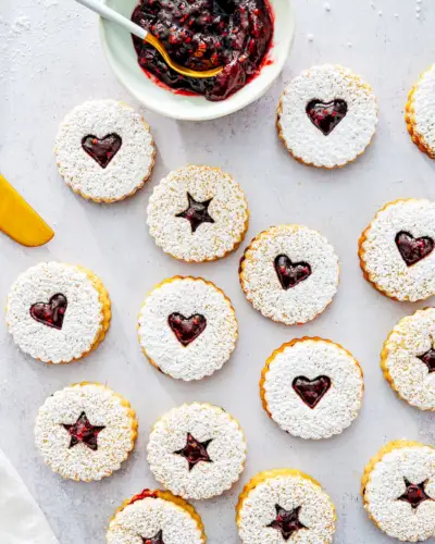Biscoitos Linzer