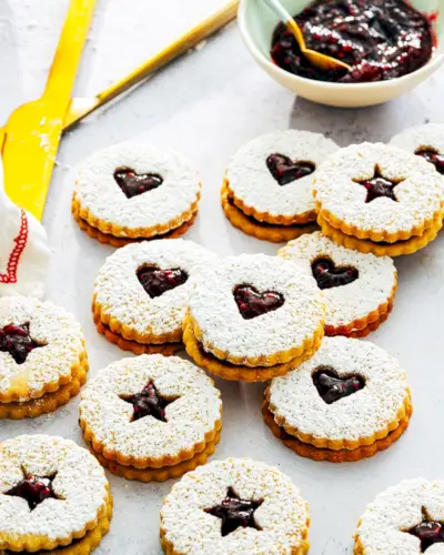Biscoitos Linzer