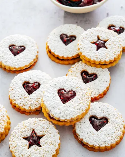 Biscoitos Linzer