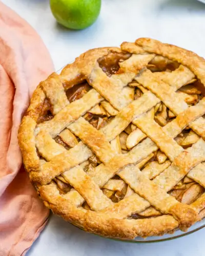 Torta de maçã vegana