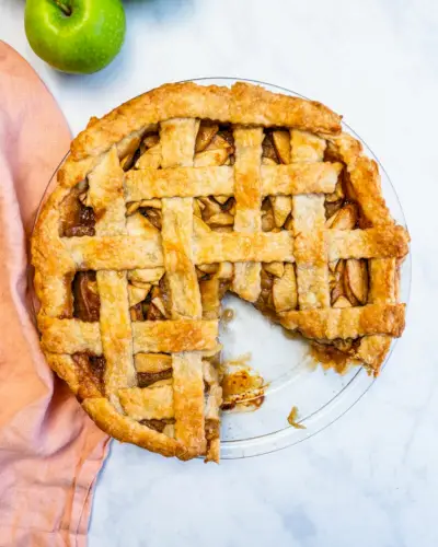 Torta de maçã vegana