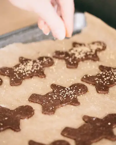 Weiche Lebkuchenplätzchen mit Turbinadozucker | Rezept für Lebkuchenplätzchen