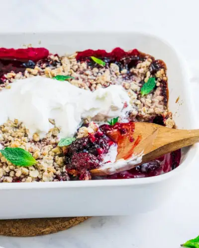 Blackberry crumble