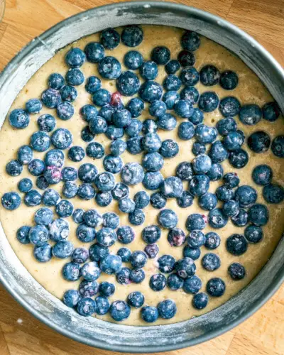 Einfacher Blaubeerkuchen