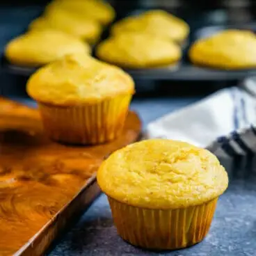 Muffins de pão de milho