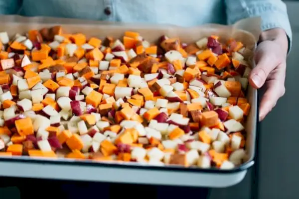 Œufs pochés et pommes de terre